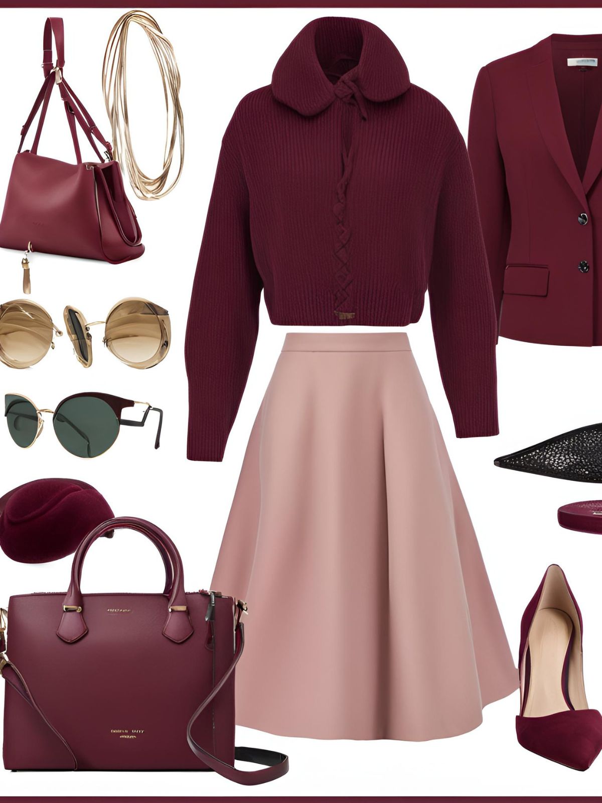 Ecco come indossare il color burgundy