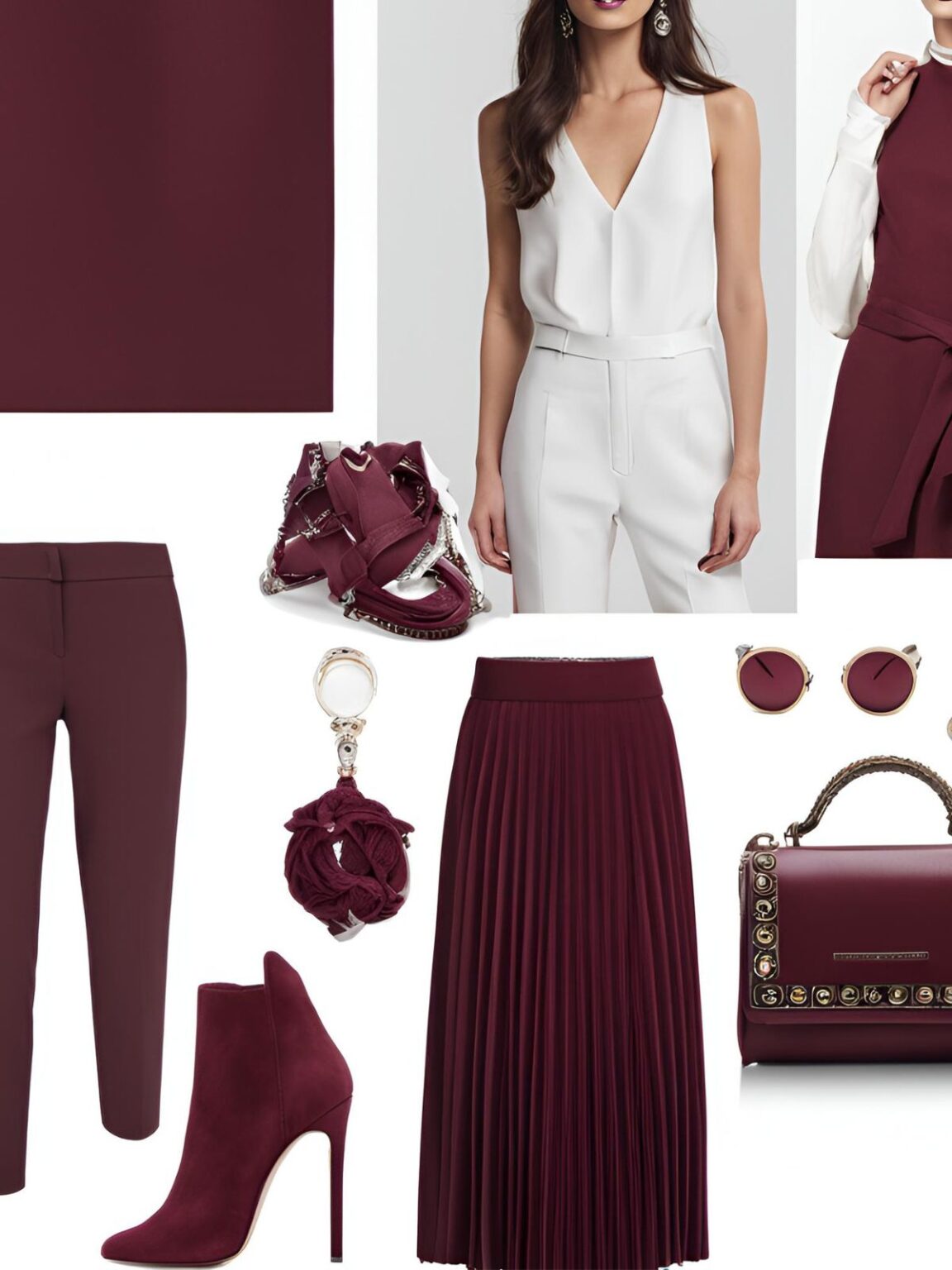 Ecco come indossare il color burgundy