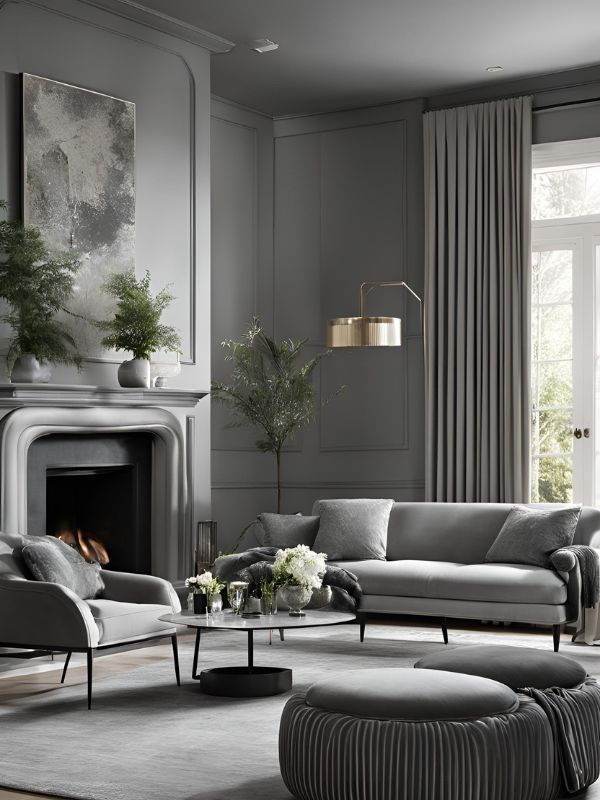 10 Idee per un Soggiorno Grigio Elegante e Moderno