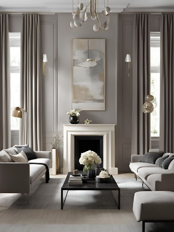 10 Idee per un Soggiorno Grigio Elegante e Moderno